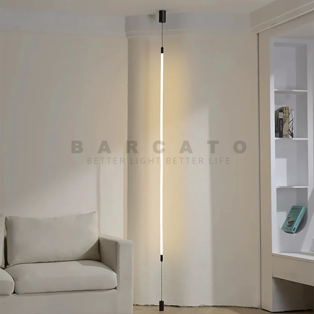 Slim Line Floor Light Led Pendant Lamp Suspension Hanging  for Living Room Bedroom Living Room Beside Ambient Custom LED Lights