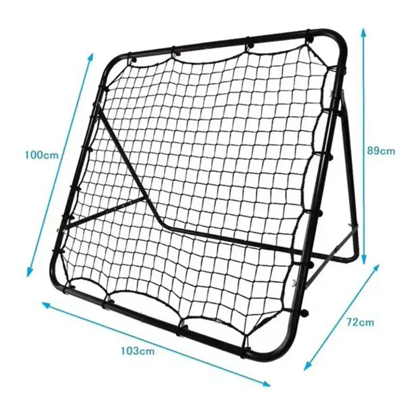 شبكة كرة قدم قابلة للطي ومتينة مع أنبوب سميك ومجموعة متنوعة من الحبال للأطفال والمراهقين في الفناء الخلفي لممارسة كرة القدم