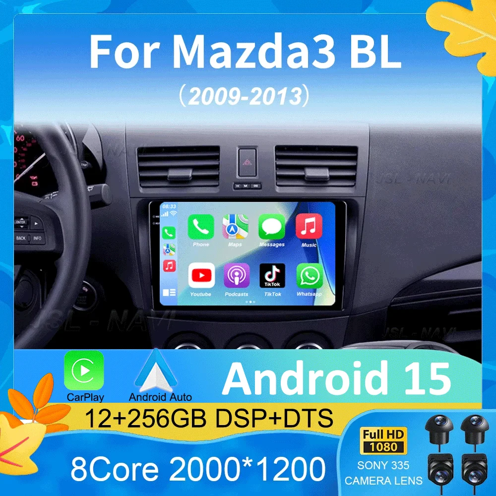 

Android 15 Car Radio For Mazda 3 II For Mazda3 BL 2009 - 2013 Multimedia Video Player Navigation stereo GPS No 2din 2 din dvd