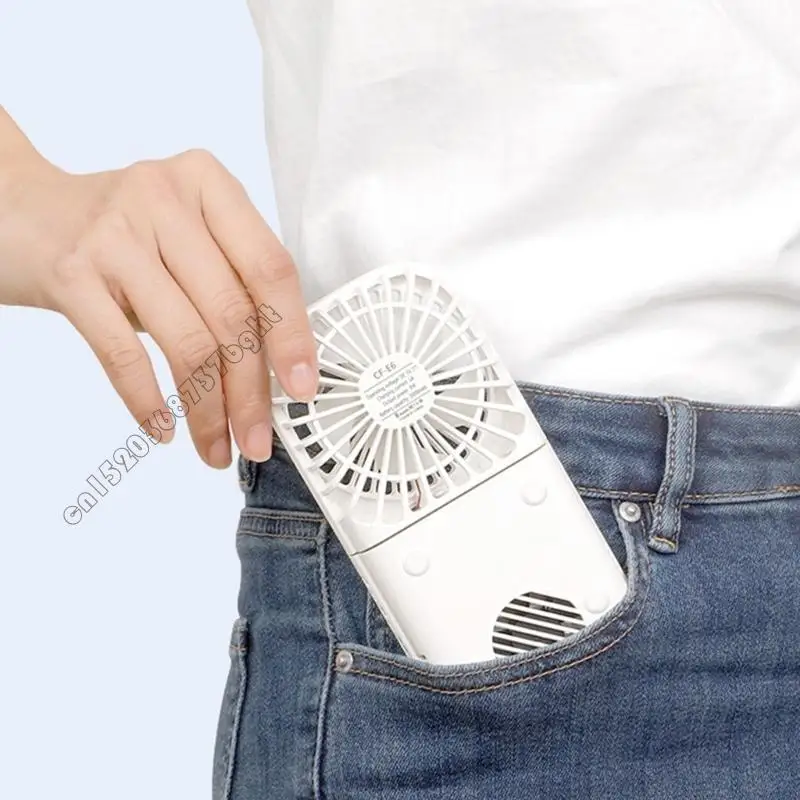 

4xfb складной мини -вентилятор Перезаряжаемый вентилятор 2000mah 3 скоростного охлаждения Портативный мини -вентилятор для