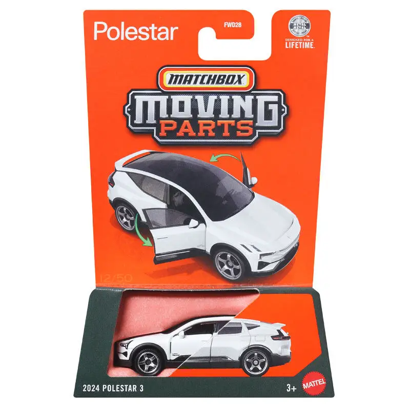 2026 Matchbox Moving Parts Car 2024 Polestar 3 1/64 Metal Die-cast Model Collection Toy Vehicles FWD28