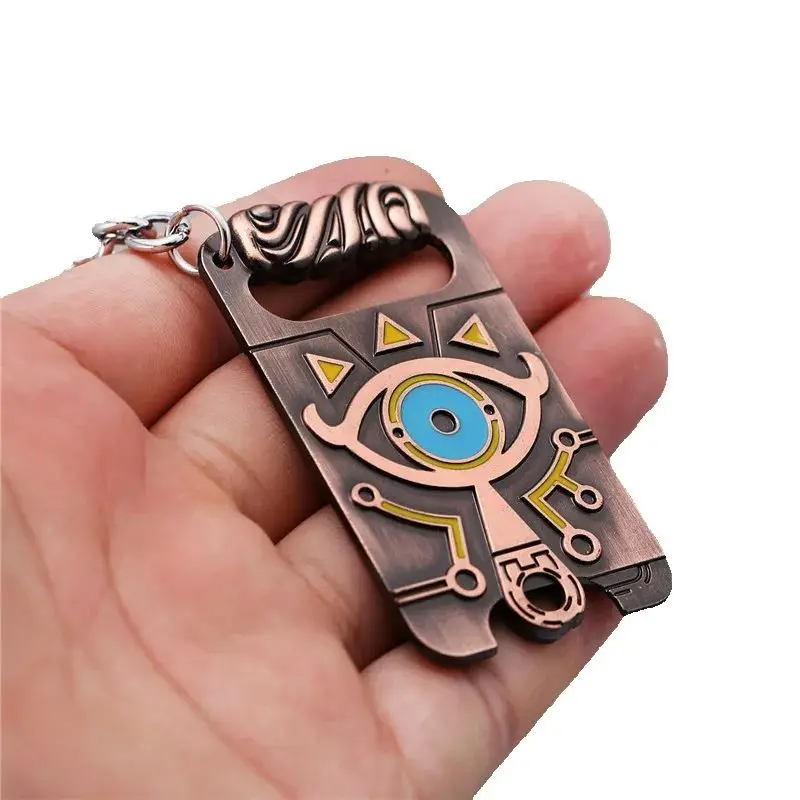 Anime Breath of the wild Link Eye Of Truth Occhi grandi Logo Portachiavi in lega Pandents Portachiavi Figura Cospaly Accessori Prop Regali