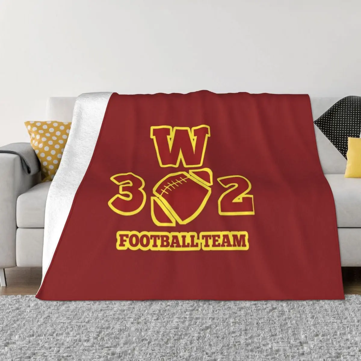 Washington Football Team / Washington Football / Washington Football Team Est 1932 Throw Blanket sofa bed