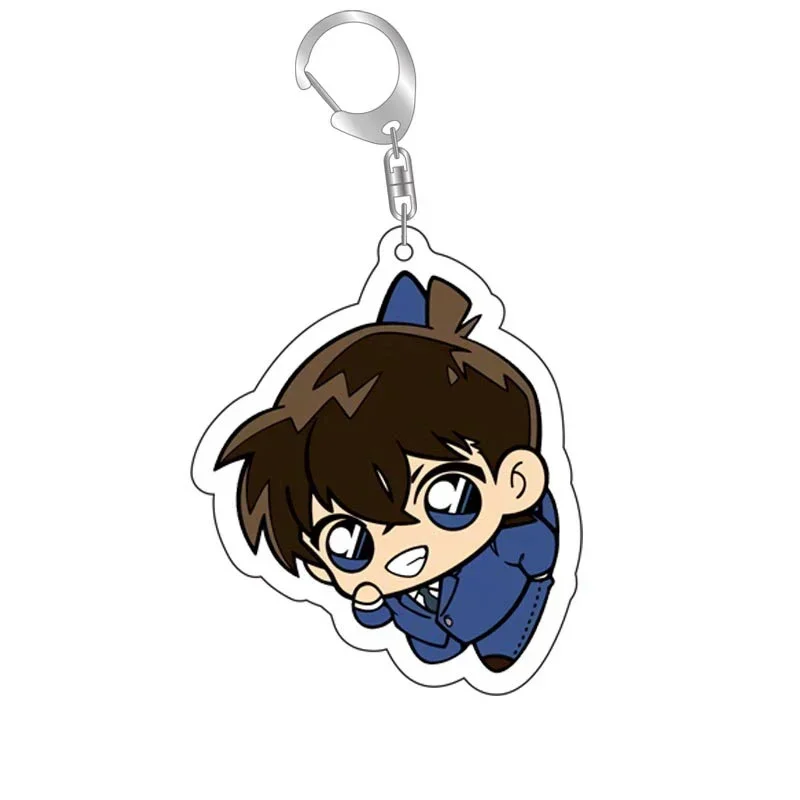 Anime Detective Conan Cute Keychain Kawaii Cartoon Keyring Bag Parts & Trendy Gift Baji Accessory Fans Collection