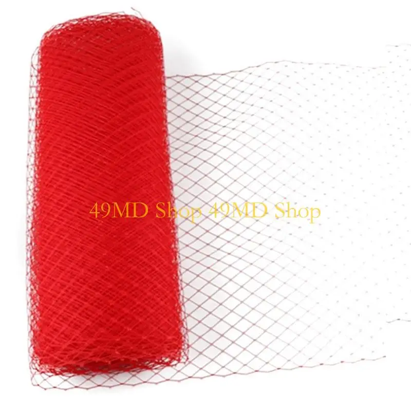 49MD Elegant Ladies Veiling Hat Netting Mesh Fabric for Wedding Fascinators Hat Base
