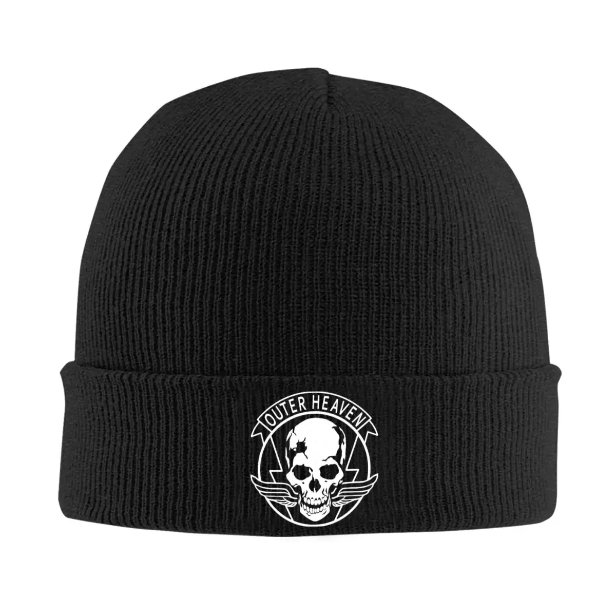 Metal Gear Solid V Outer Heaven Beanie Hats MGS Game Knitted Hat Kpop Warm Soft Female Male Caps Autumn Street Bonnet Hats