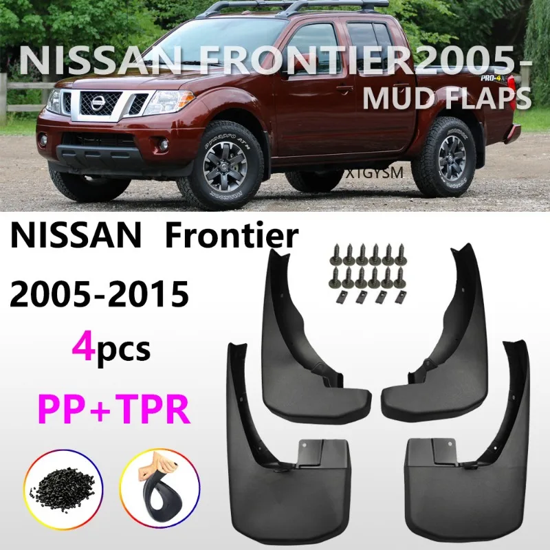 2005-2016 FOR Nissan Navara D40 Mudguard Fender Mud Flaps Guards Splash Mudflaps Car Accessories Front Rear 4pcs