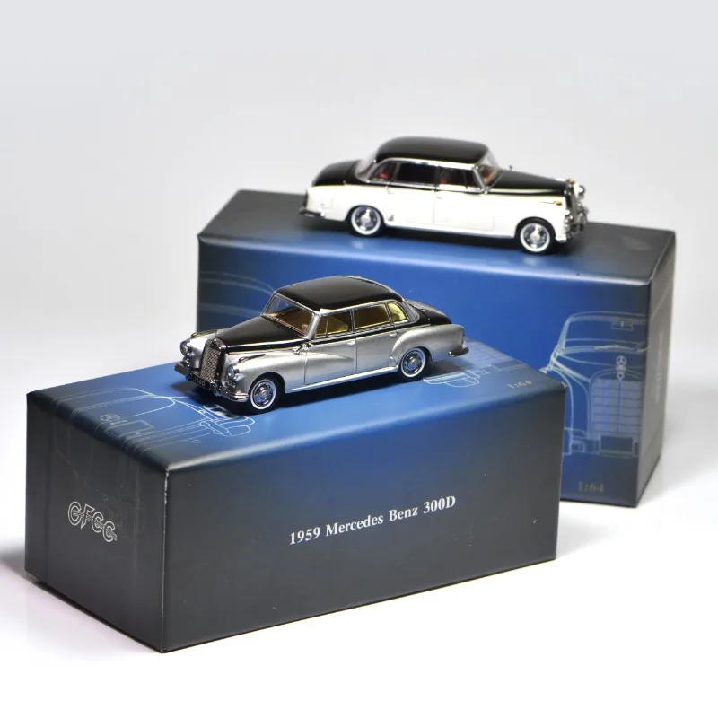 

1/64 Классический старый автомобиль 1959 Mercedes-Benz 300D Limited Edition, литая под давлением модель автомобиля из сплава, украшение для взрослых.