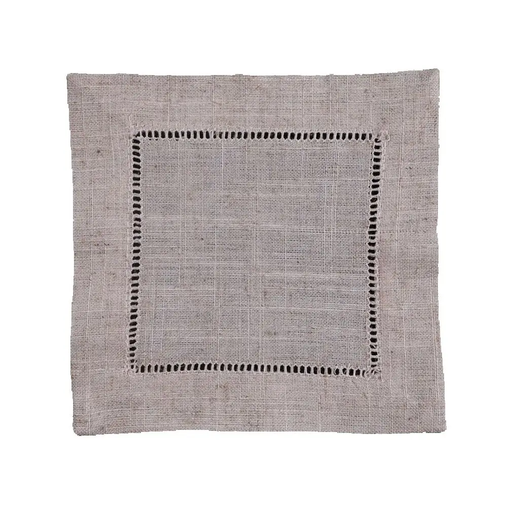 

Салфетки для коктейлей N038-6 Natural Flaxen, 120 штук, 6x6 дюймов, с вышивкой в виде лестницы, подходят для персонализированной вышивки и печати, а также в качестве подставок под кружки.