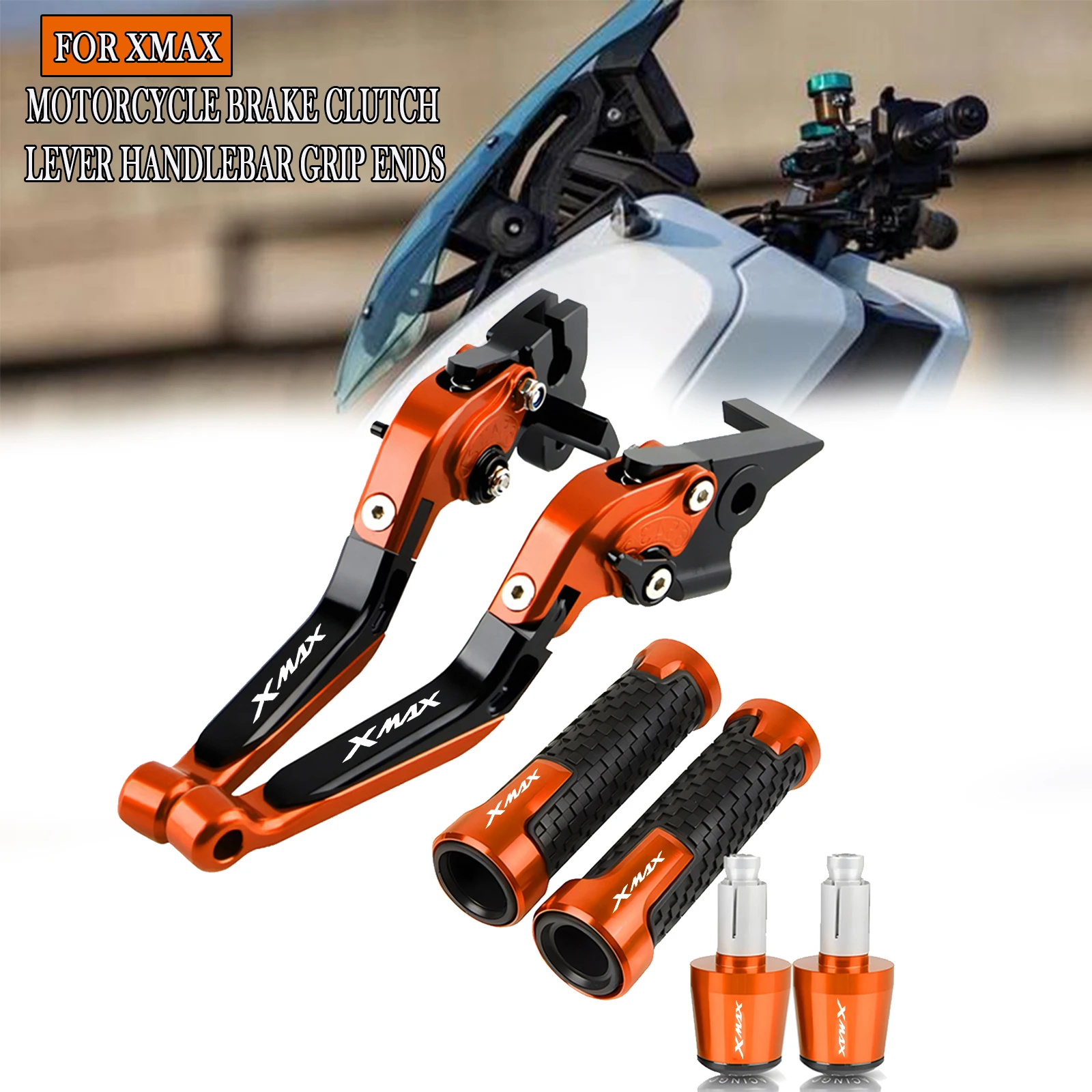 

Для XMAX 125 200 250 400 X-MAX 125 2009-2019 2018 2017 2016 2015 2014 мотоциклетный рычаг тормозной муфты, наконечники руля