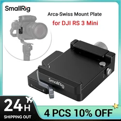 SmallRig Mount Plate for Arca-Swiss, for DJI RS 3 Mini 4195 and Extended Vertical Arm for DJI RS 3 Mini 4196