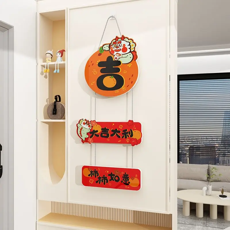 مهرجان الربيع/العام الجديد قلادة تزيين باب مدخل المنزل/ديكور معلق على الحائط فو شخصية الباب ملصق حلية LI673 #5
