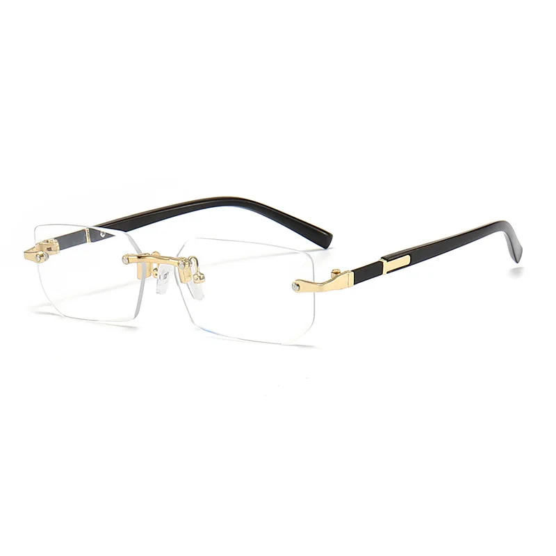 1PCS/2PCS/3PCS Randloze Zonnebril Rechthoek Mode Populaire Vrouwen Mannen Shades Kleine Zonnebril voor Vrouwelijke Mannelijke Reizen Oculos - afbeelding 1