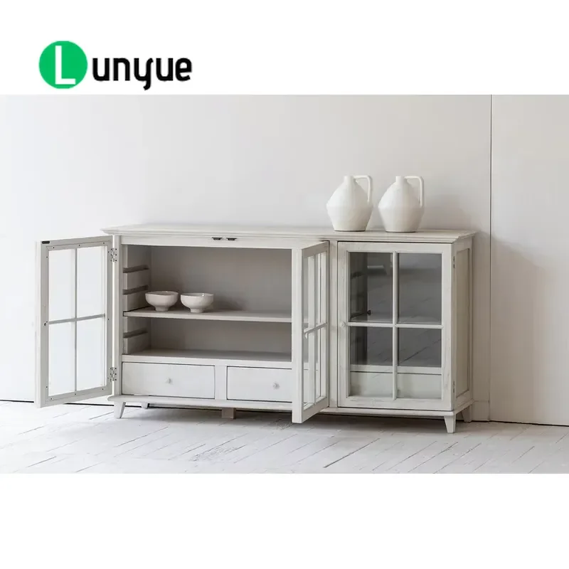 Custom High Quality Oak Cabinet Luxury Modern Nordic Style Storage Furniture for Dining Room Bedroom Home Decor Solid Wood