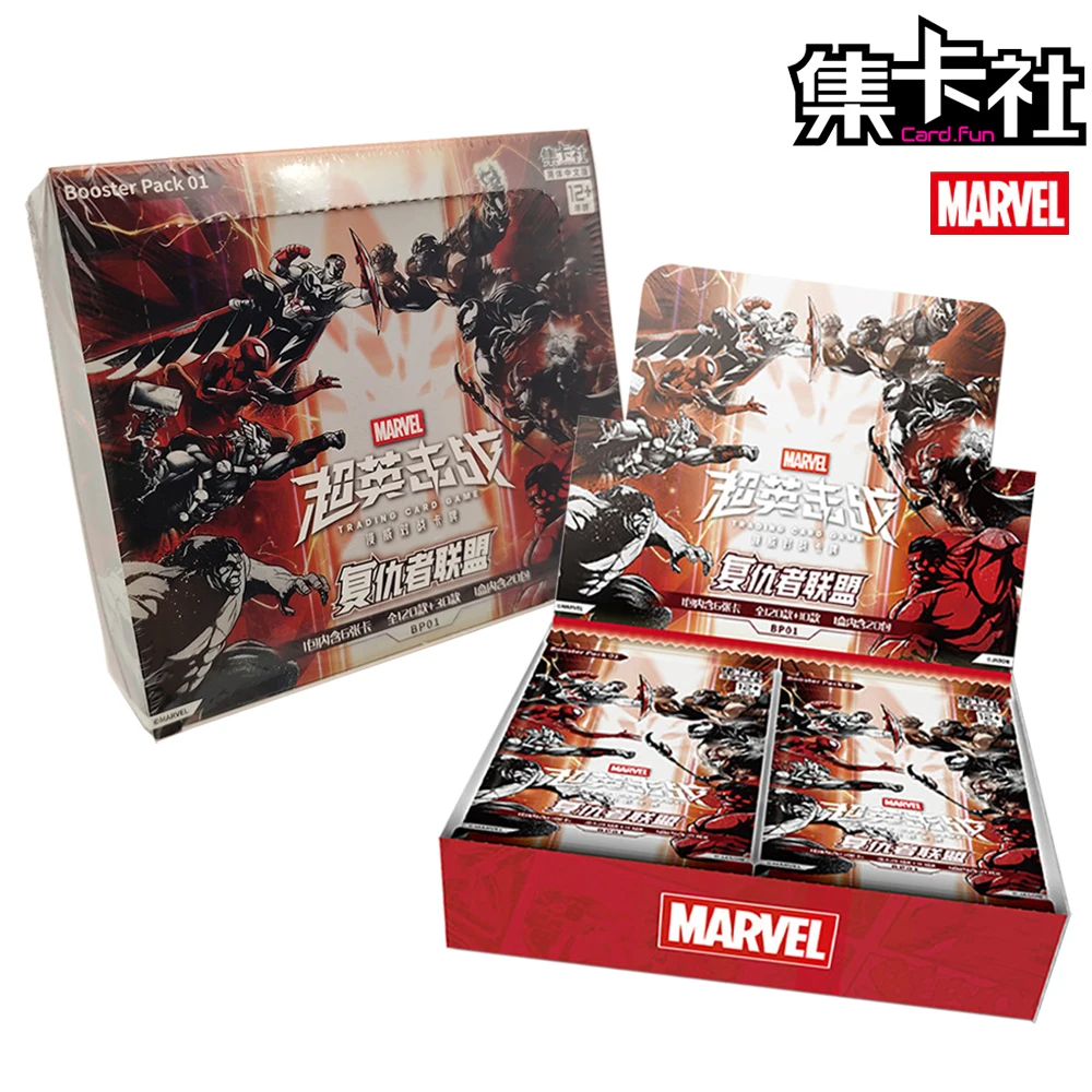 new-genuine-cardfun-marvel-collection-cards-movie-star-characters-the-avengers-tcg-chinese-language-cards-entertainment-toys