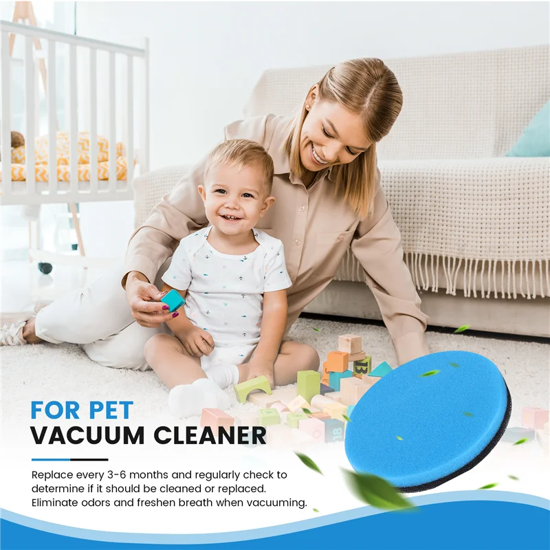 -A65I 3 قطع بديلة لمرشحات المكنسة الكهربائية Bissell Febreze Style 1214 Cleanview & Powerglide Pet Vacuum Cleaner