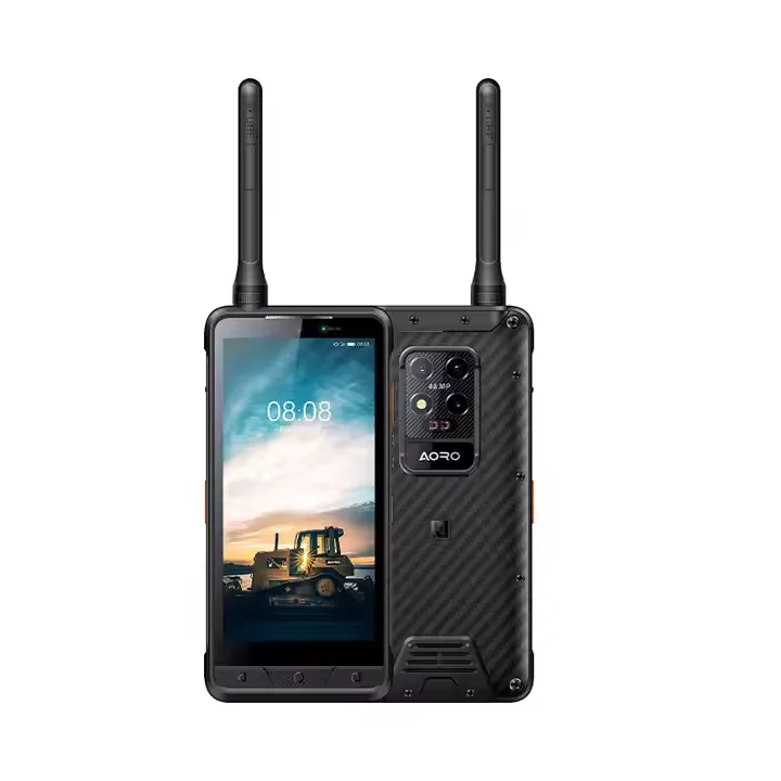 2025 aoro m7 ex visão noturna infravermelha telefone robusto android 14 à prova dwaterproof água rádio dmr walkie talkie à prova de explosão telefone robusto
