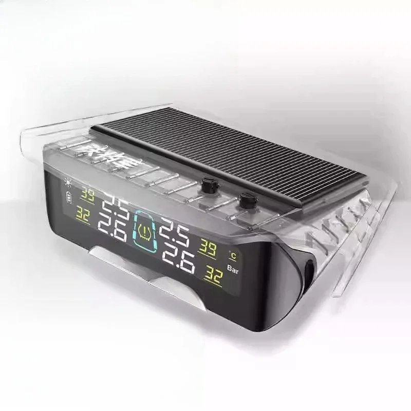 

Tire pressure monitor with built-in large-capacity battery sensor