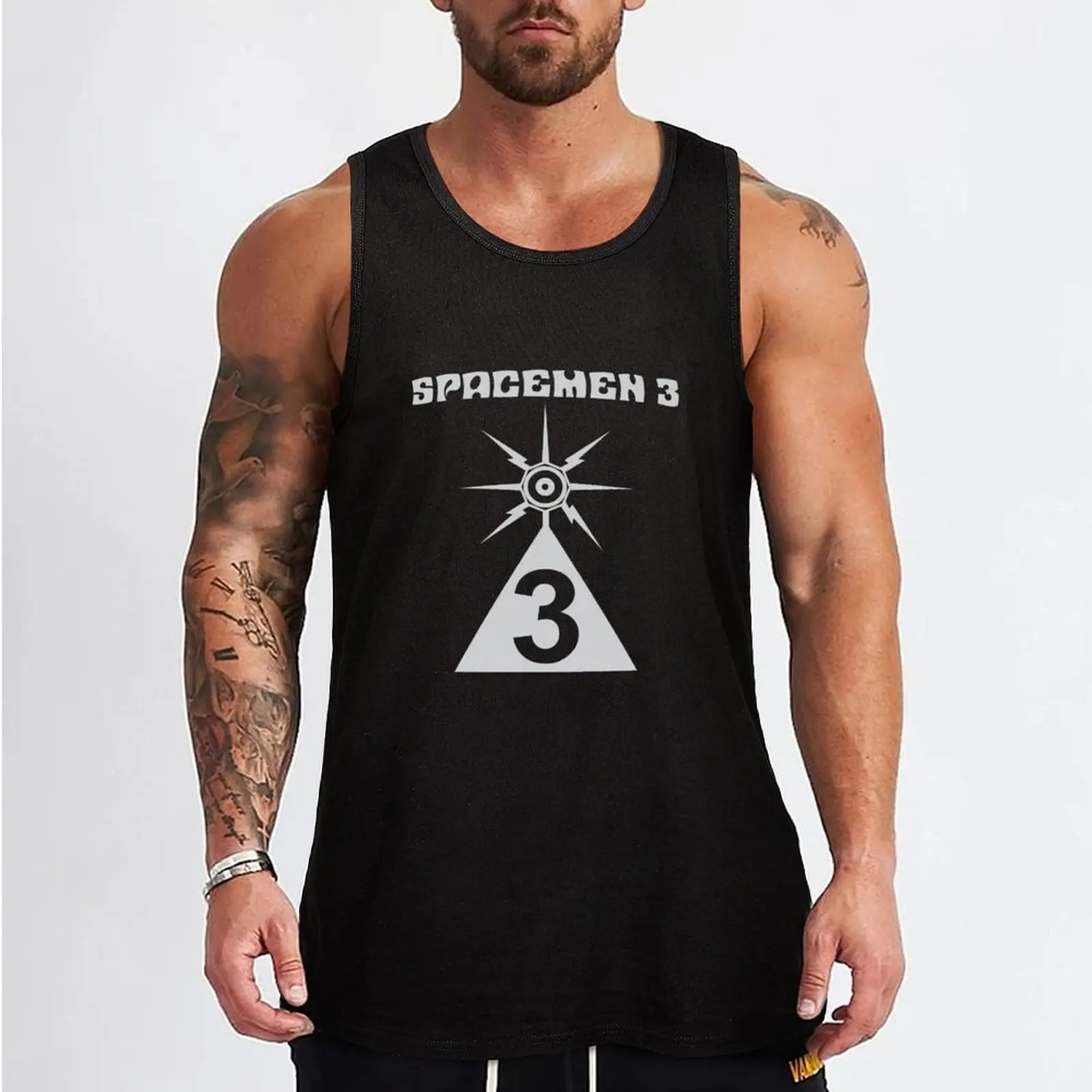 Spacemen 3 Logo T-Shirt CPS Tank Top Top Bodybuilding shirt