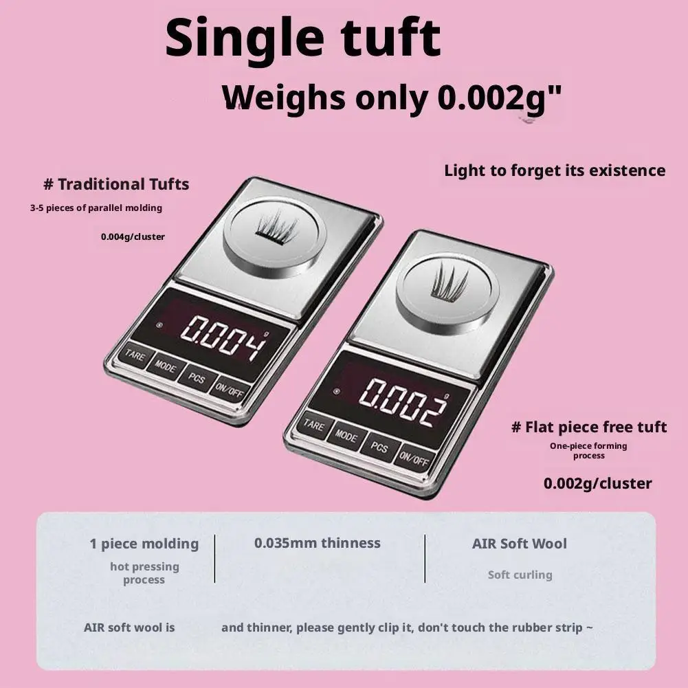 한국 아이돌 DIY 속눈썹 연장 귀여운 고양이 발톱 모양 인조 속눈썹 내추럴 메이크업 대용량 DIY 속눈썹 클러스터 메이크업 도구