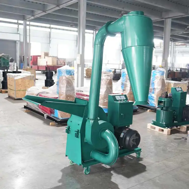 Мощная дробилка мощностью 7,5 кВт, способная для дробления арахисовых скорлупе и соломинки в одном шаге