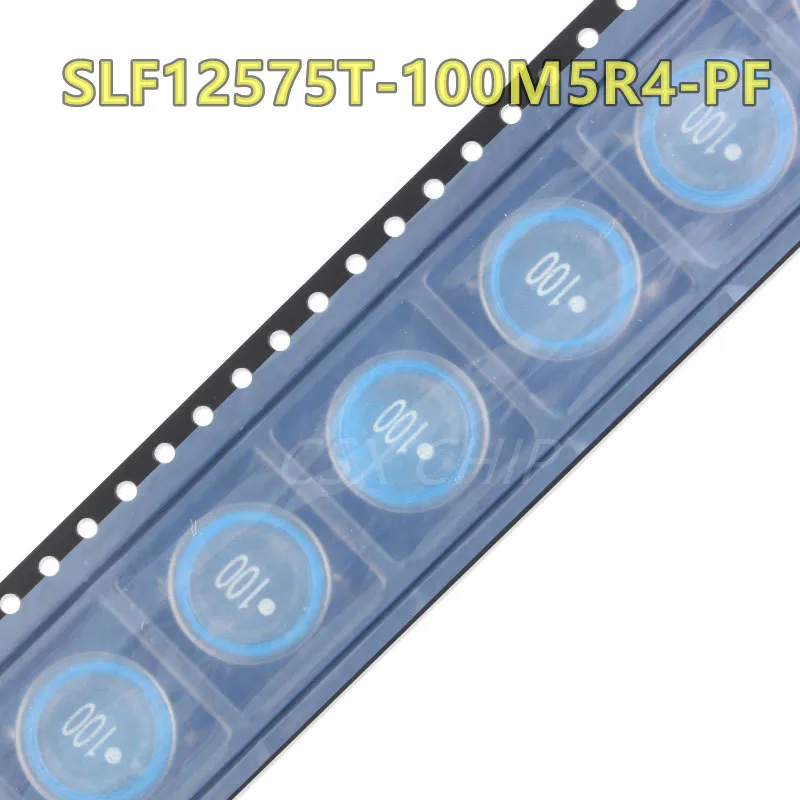 

50 шт./лот 12,5*12,5*7,5 мм индукторы для силовых цепей 10uH 20% SLF12575T-100M5R4-PF новые и оригинальные