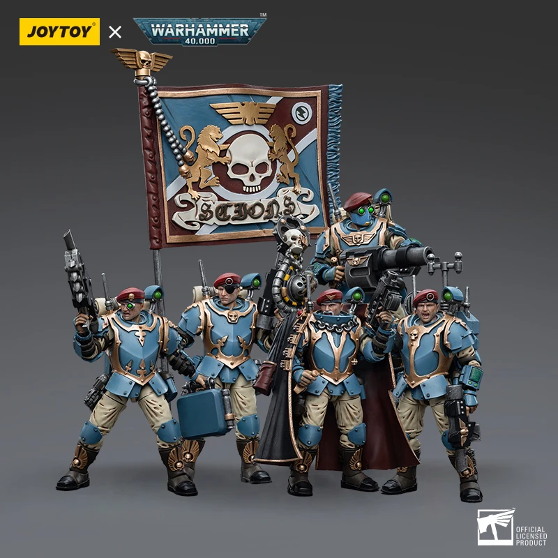 

JOYTOY Warhammer 40K Astra Militarum Tempestus Scions Command Squad 55th Kappic Eagles Фигурки Коллекция кукол Украшение