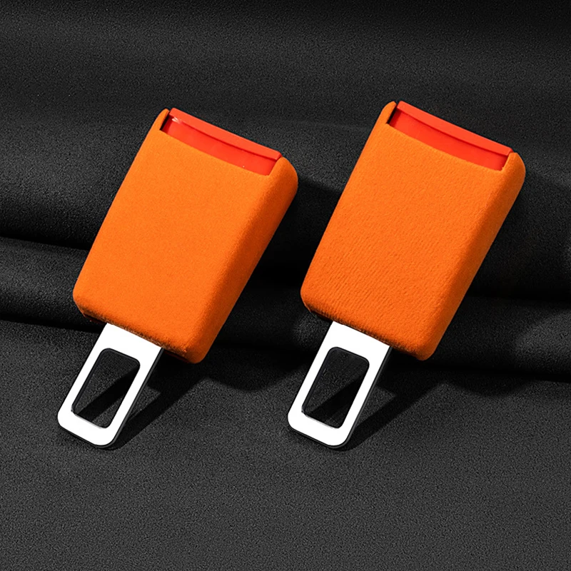 

1Pc Suede Car Safety Belt Buckle Extension Thick Plug Extender Lengthening Safety belt Safety Buckle Car Accessories