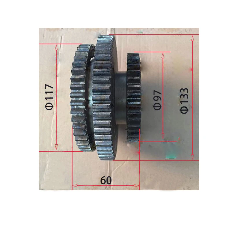 1PC New CA6140/CA6150 Lathe Headstock Triple Gear Accessories Lathe Parts Gears 2042 Z41/58/50 M2.25 Gear