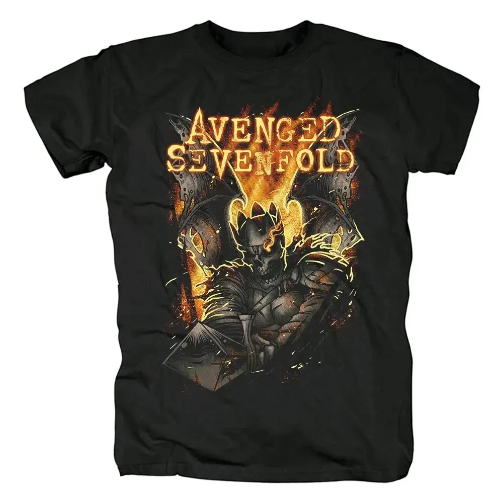 Harajuku metallcore Avenged Sevenfold Rock T Shirt Hip Hop Streetwear T-Shirt Heavy Metal Fashion Casual T Shirt per uomo donna