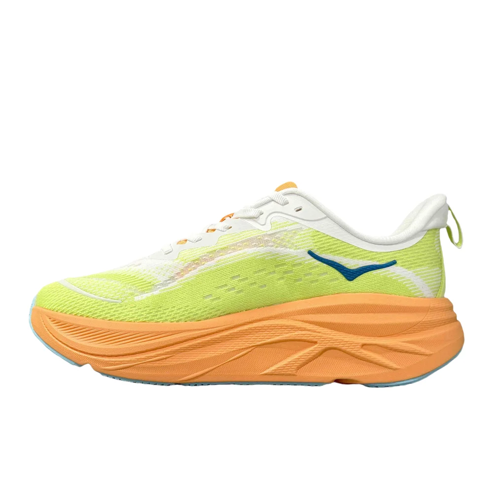 HOKA ONE ONE SKYFLOW Women and Men Green Orange Low Top Breathable Anti-slip Abrasion Resistance Running Shoes 1155111-FSTS