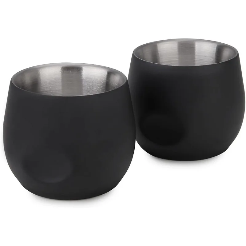 

150ml 200ml Durable Coffee Mug Espresso Cup,Double Insulation 304 Stainless Steel coffe Cups Kitchen tools coffee Accessories