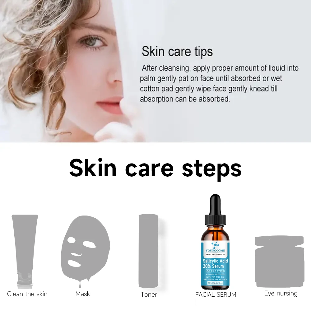 Salicylic Acid 2% serum Removing Shrink Pores Oil-Control Brighten Face Skin vitamin c serum for face