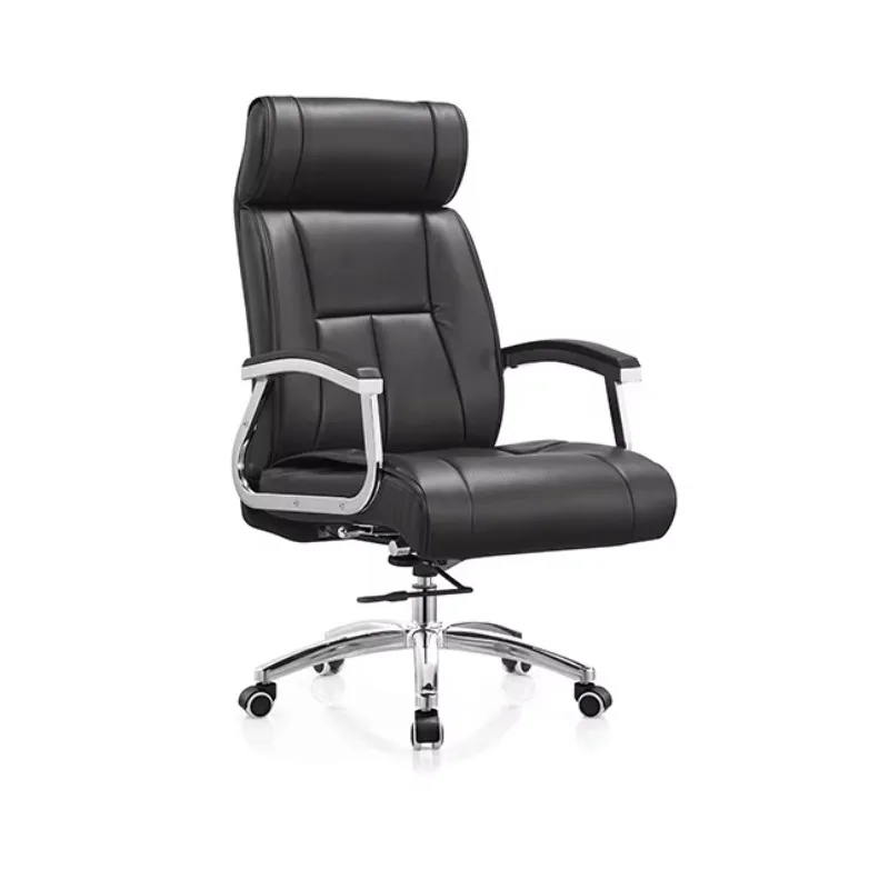 

Insurance Company Manager Office Executive Black Leather Waiting Big Size Chair