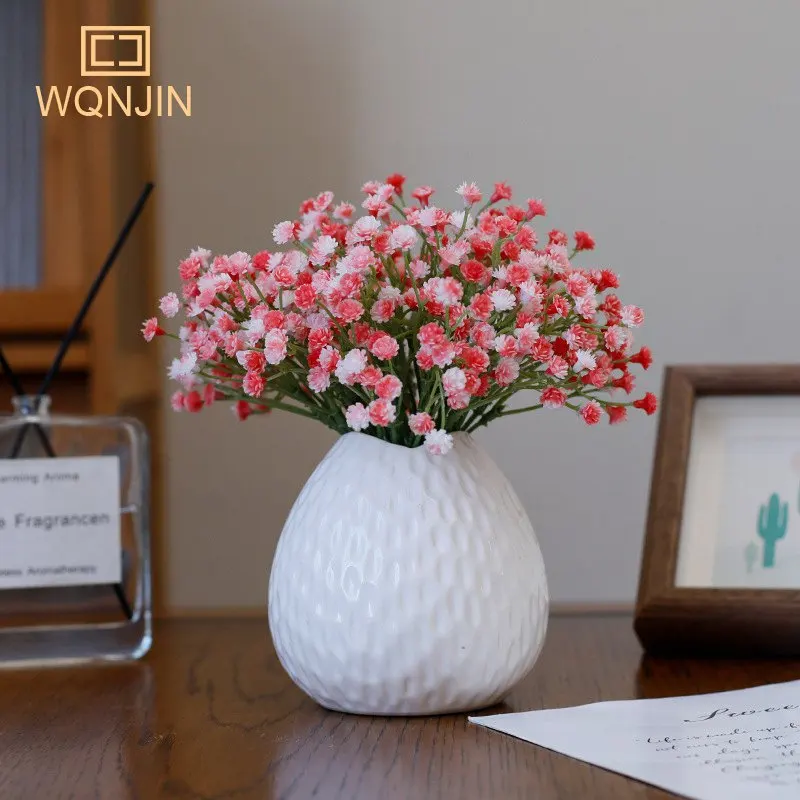 3 teile/los Mini Gypsophila Künstliche Blumen Hochzeit DIY Bouquet Anordnung Kunststoff Babysbreath Gefälschte Blume Wohnkultur
