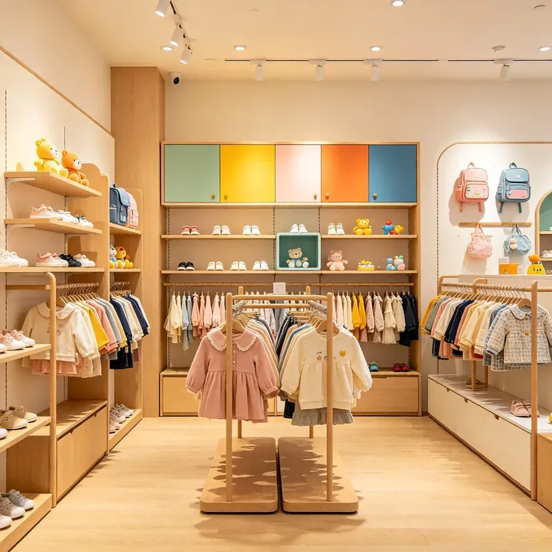 Children Clothing Display Rack Clothing Rack for Kids with Storage Foldable Kids Armoire Clothing Rack