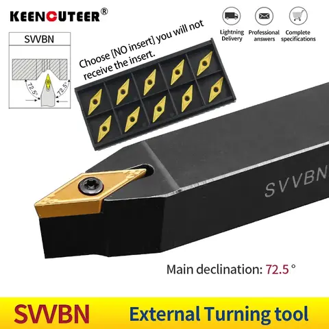 SVVBN1212H11 SVVBN1616H11 SVVBN2525M16 외부 선삭 공구 홀더 VBMT 초경 인서트 가공 커터 CNC 선반 공구 홀더