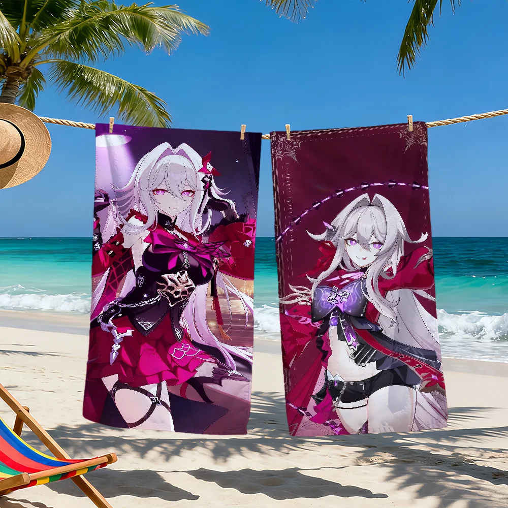Towel Soft Beach Towels Quick Game Dry Thelema Pool Towel for Travel fanart Gym 3rd Honkai bathing Spa Impact Camp sport Gift