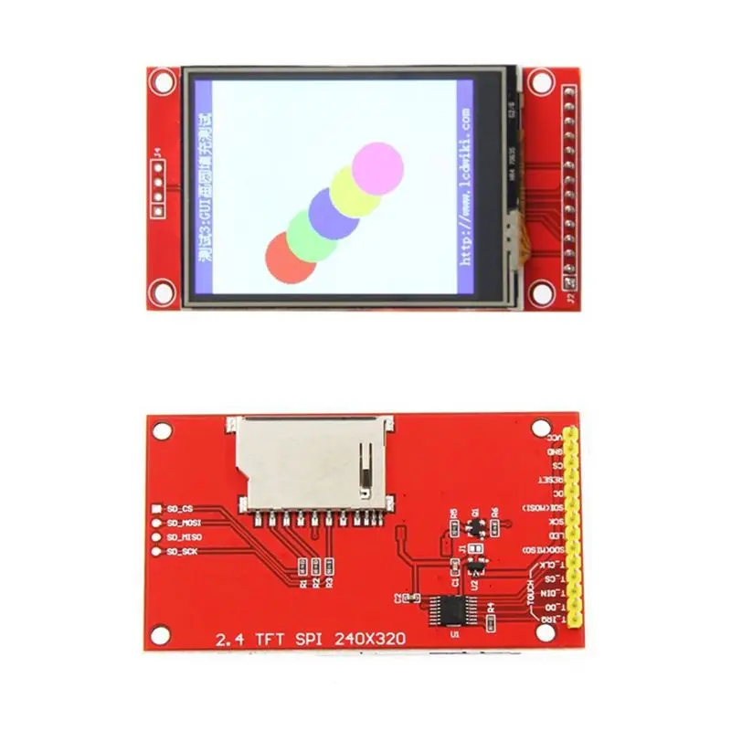 

SPI 2.4 Inch ILI9341 LCD Screen Module 240X320 TFT Serial Port Display For Arduino With Touch