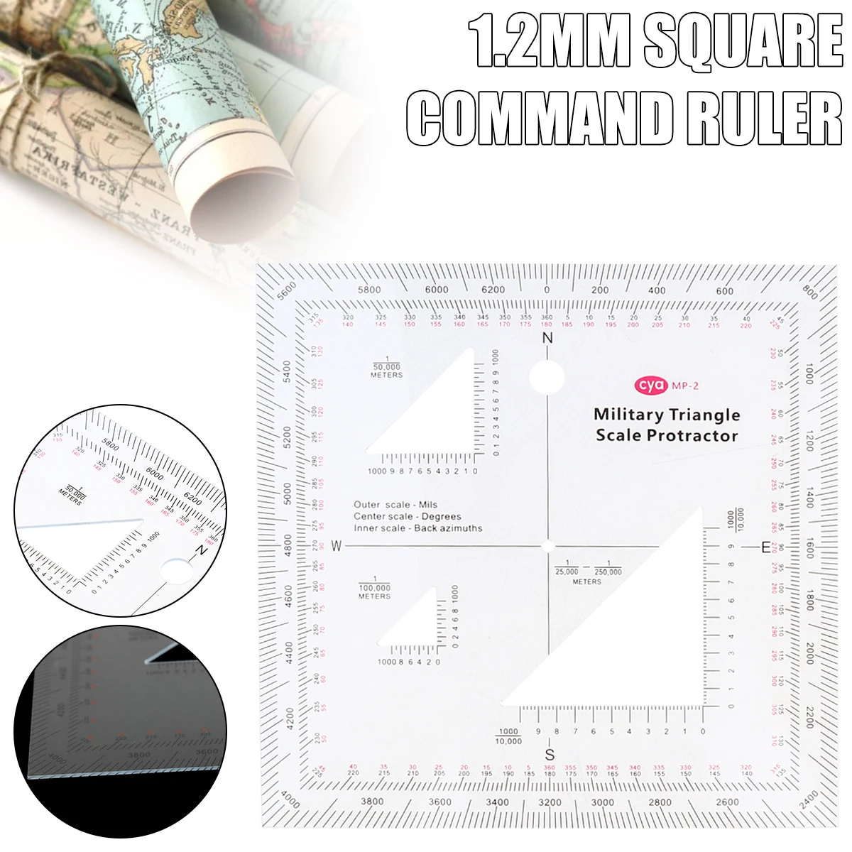 Coordinate Scale Outdoor Survival Supplies 1:25000 1:50000 1:100000 1:250000 Scale Map for Military UTM/MGRS/USNG Coordinate