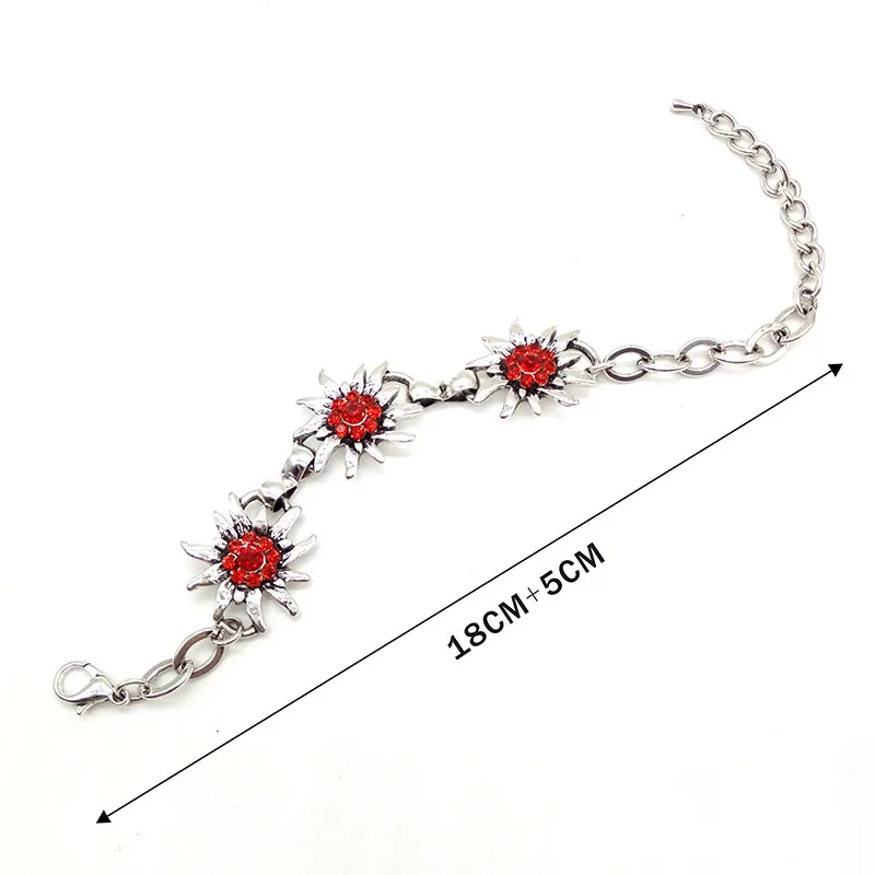 أزياء لامعة سخية إديلويس أساور مهرجان أكتوبر حزب سوار شعبي جدا حجر الراين الزهور سحر سوار للنساء #6