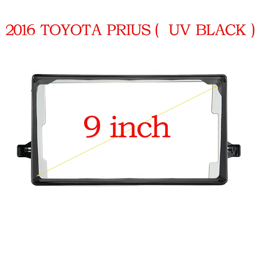 

9 Inches Car Stereo Dash Fascia Kit Installation Trim Panel Frame Double Din For Toyota Prius 2016 Android Radio Player Kit