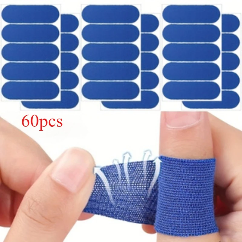 60Pcs Sports Elastic Finger Protector Tape Ergonomic Skin Color Bowling Thumb Support Anti-Friction Finger Wrap Athletic Finger