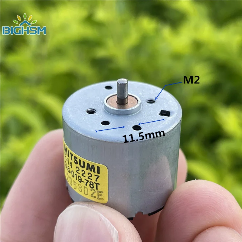MITSUMI M22E-10 11/12 6 극 로터 310 DC 모터, 마이크로 22mm, 3.7V-6V 고속 엔진, 문신 기계 면도기