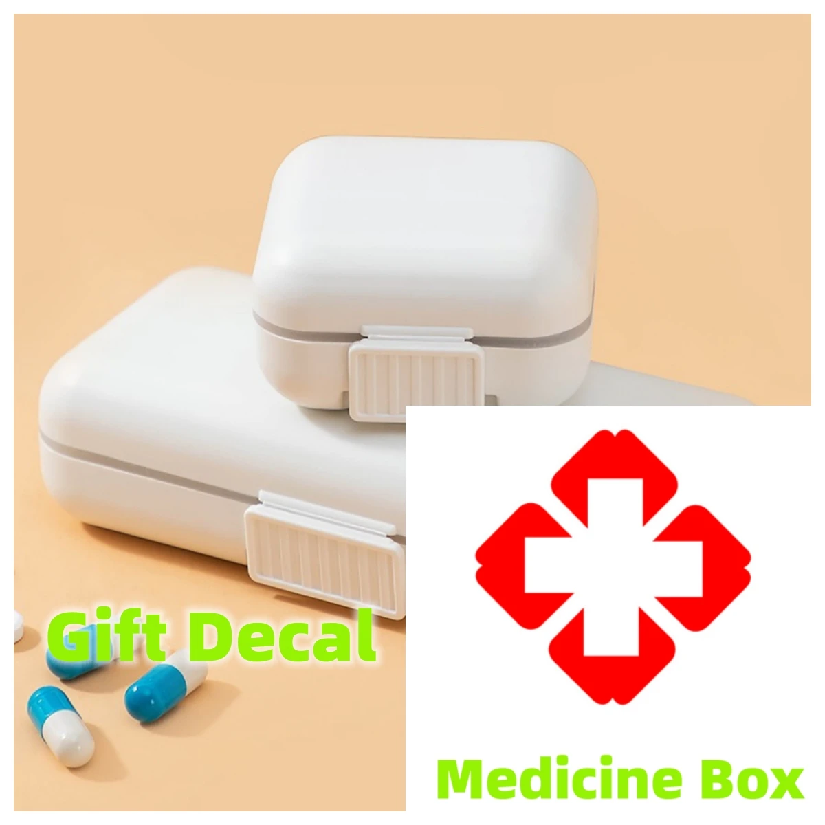 Portable Mini Moisture-proof Multi-purpose Storage Cell Sealed Home Medicine Box