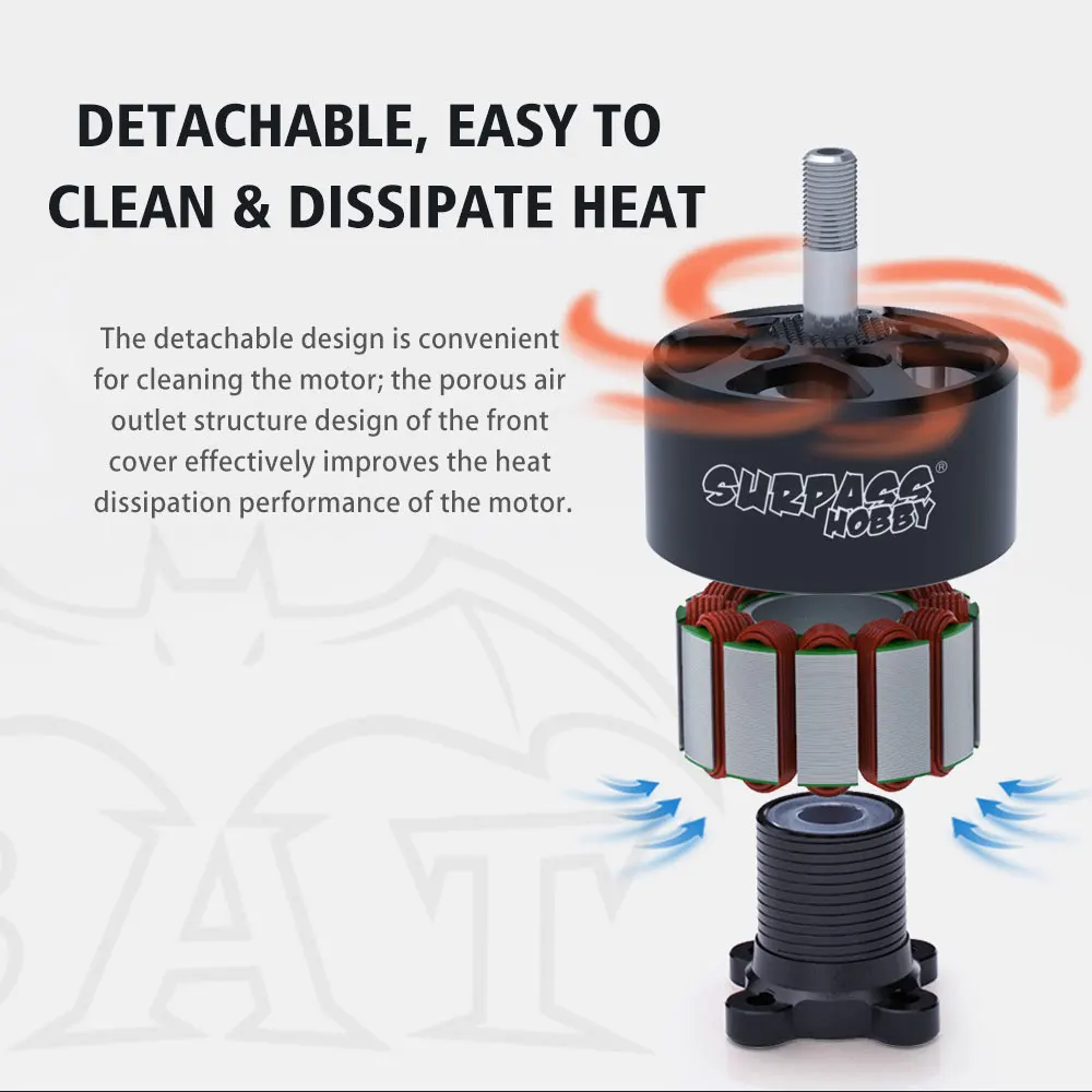 Surpass Hobby BAT 4218 B4218 330KV 560KV Outrunner Brushless Motor High Efficiency for RC FPV Drones Airplane Model DIY Parts