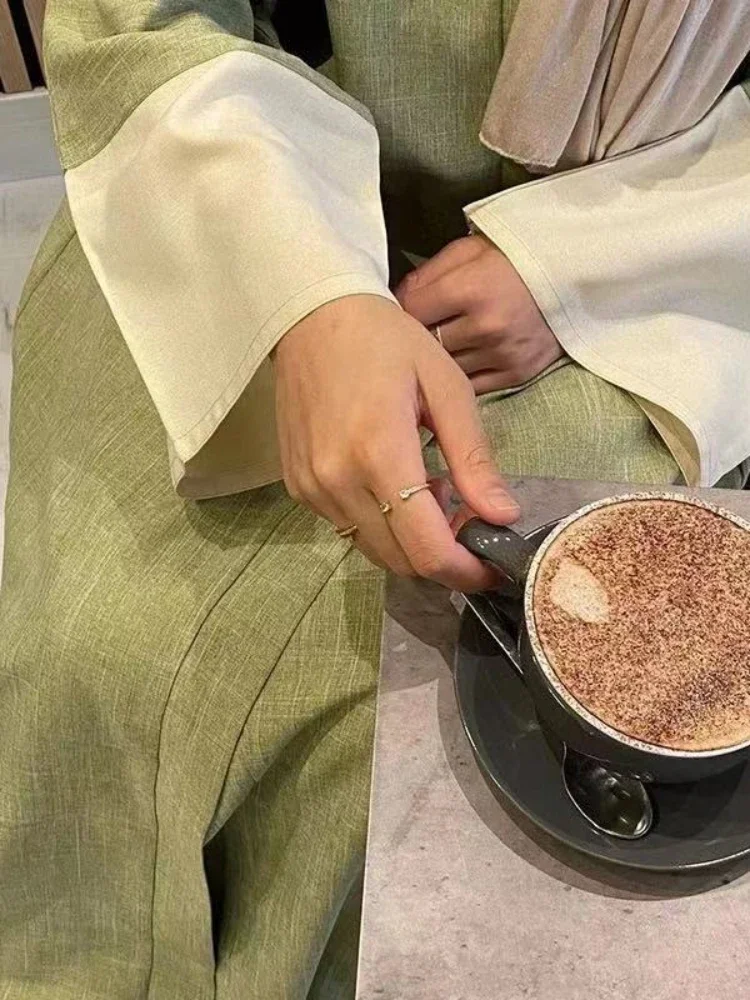 Eid fiesta Abaya para mujeres musulmanas Jalabiya vestido Ramadán elegante bata vestido Marruecos caftán largo abayas Vestidos Largo Cardigan