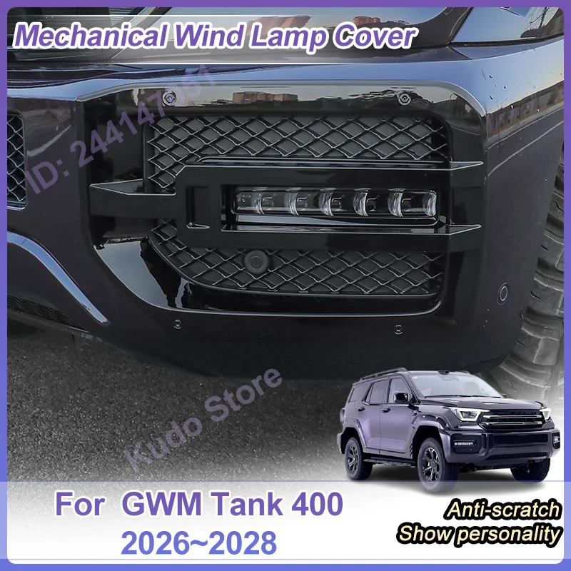 

Car Fog Light Protect Cover For GWM Tank 400 Accessories 2026 2027 2028 Modification Sticker Auto Exterior Part Decoration Frame