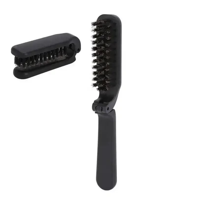 1PCS Foldable Beard Bristle Comb Pig Bristle Comb Waterproof Clean Beard Beard Styling Comb Barbe Homme Cleaning Care Tool New