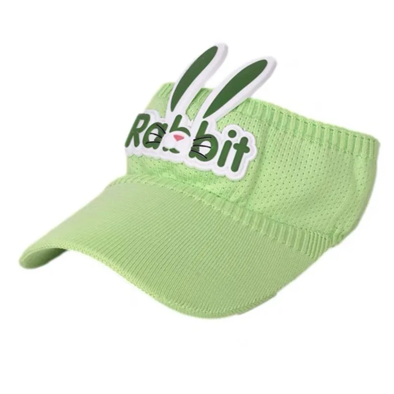 Baby Hat Summer Weave Folding Visor Baby Cap Lovely Rabbit Soft Cute Adjustable Kids Sun Hat For Boys Girls Child Cap 2-8 Years